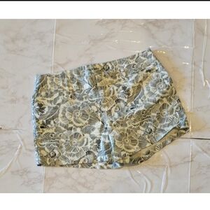 Black & White Floral Shorts